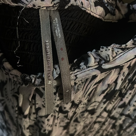 By Anthropologie Squareneck Smocked Midi Dress NWOT Size M and L - Picture 12 of 13